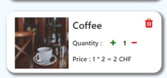 Quantity update
